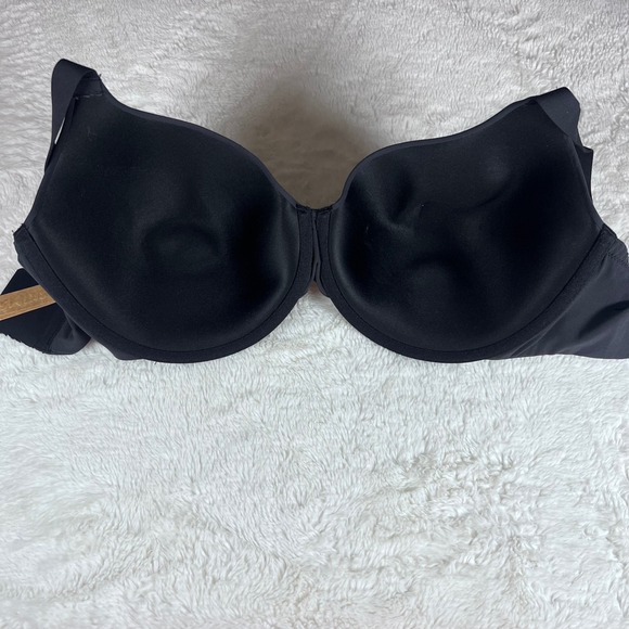 SKIMS Fits Everybody T-Shirt Demi Bra Onyx Black Size 34H BR-UWR-2294 NEW - Picture 7 of 13